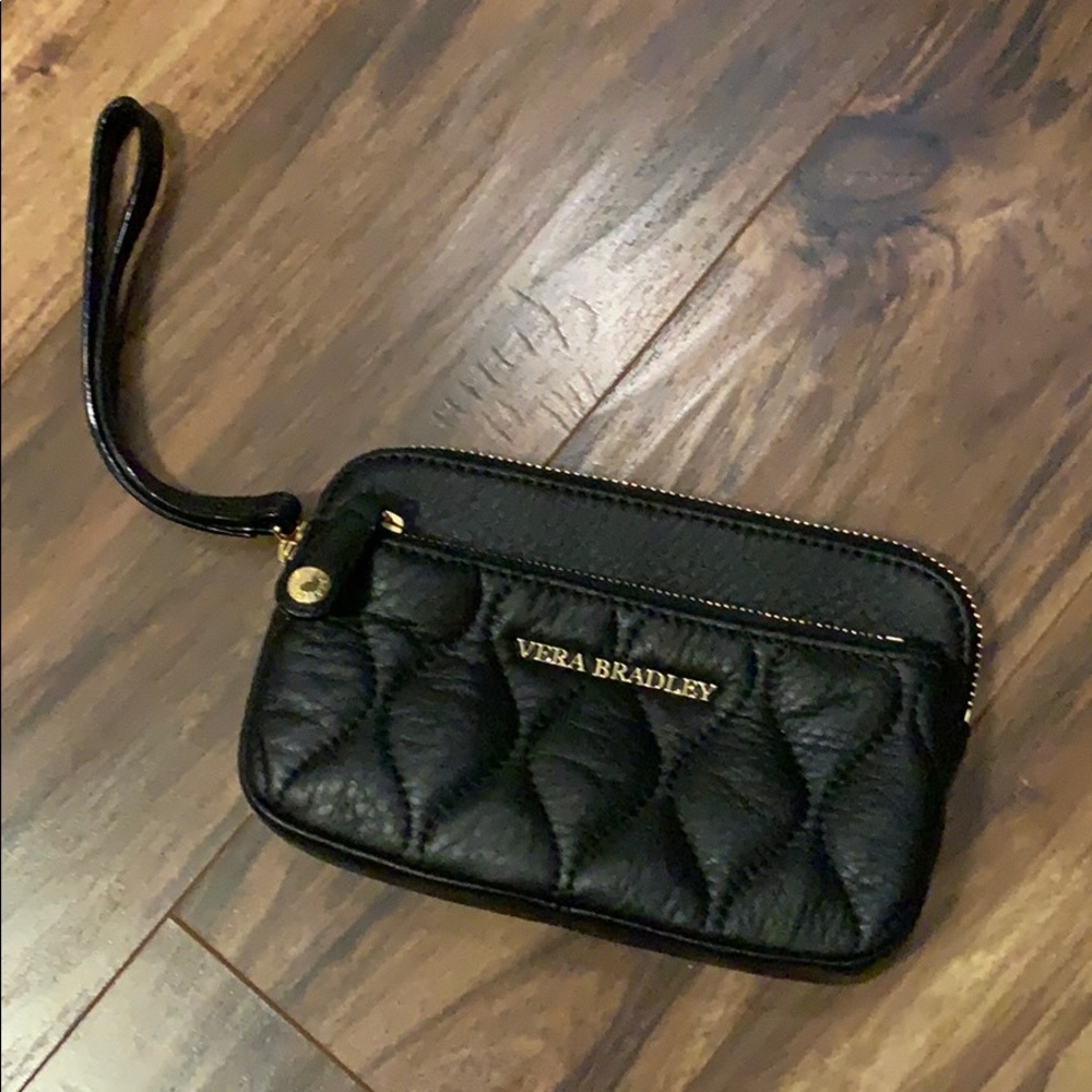 Vera Bradley leather wristlet